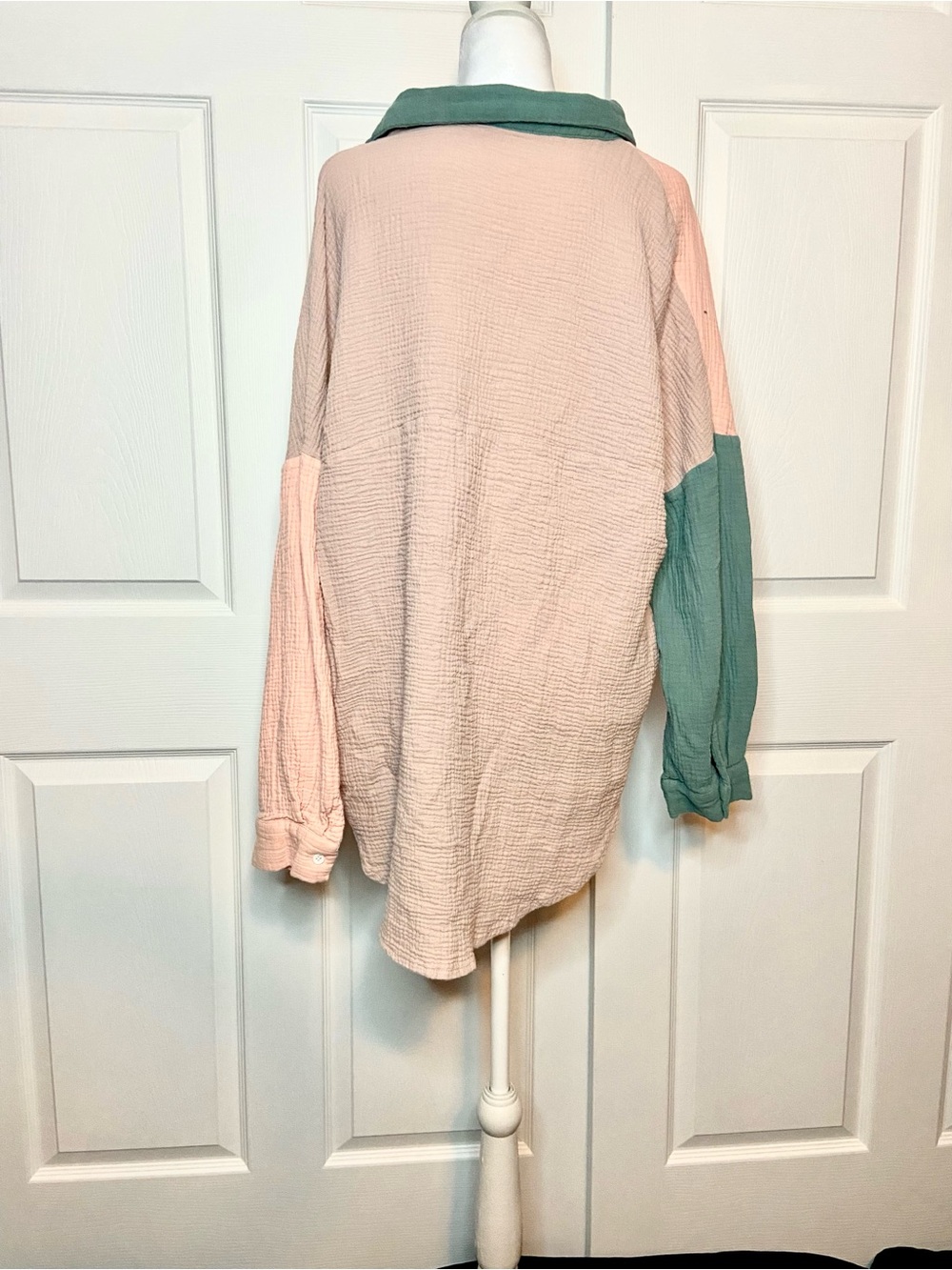 Colorblock Button-Up - Picture 2 of 3